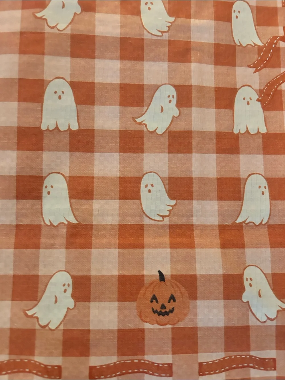 Ghost print reusable tote bag
